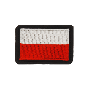 Emblemat flaga Polski haftowana do naszycia na mundur