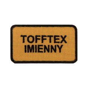 Identyfikator imienny piaskowy haftowany